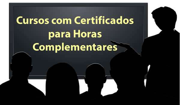 cursos com certificados gratuitos para horas complementares
