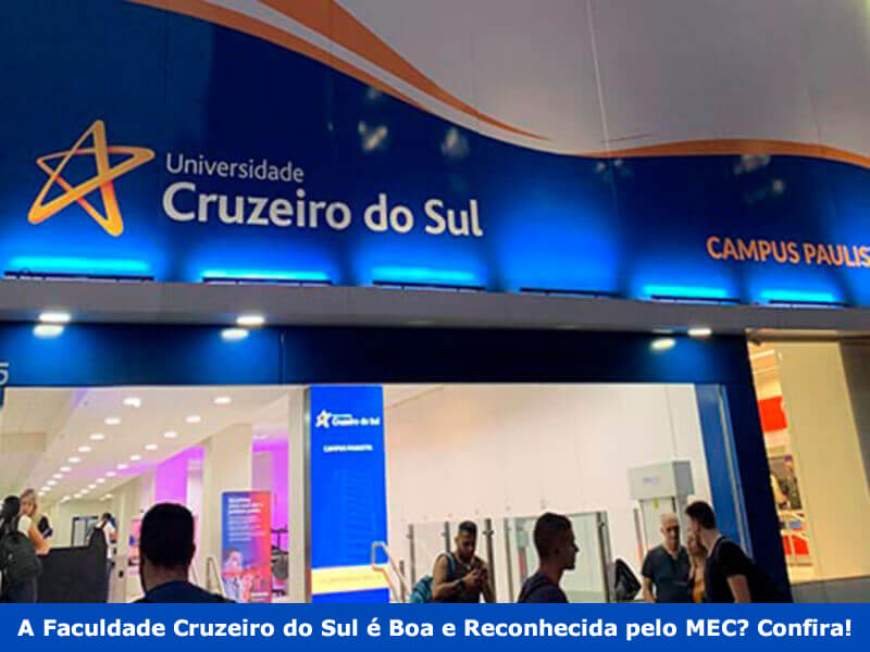 A Faculdade Cruzeiro do Sul é boa e reconhecida pelo MEC